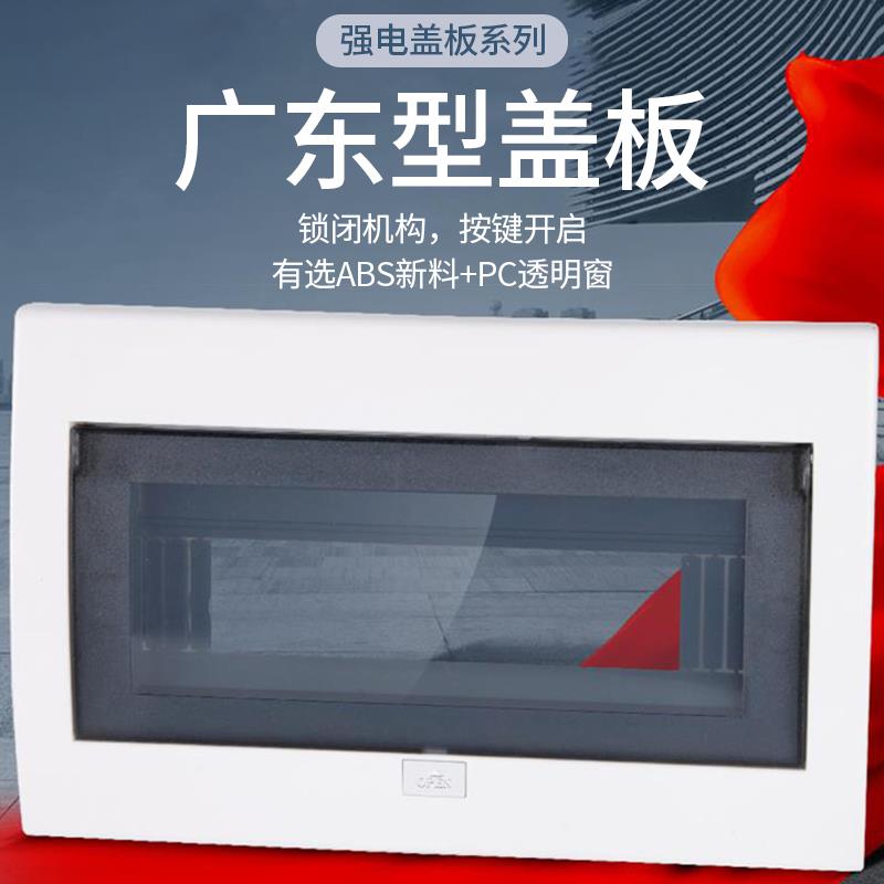 广东型强电箱面板按钮式6/13/18/20位家用时尚配电箱盖子电箱盖板