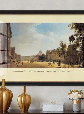 欧美柏建筑装画玄关走廊画zy093书房壁画客沙厅发画林广饰场