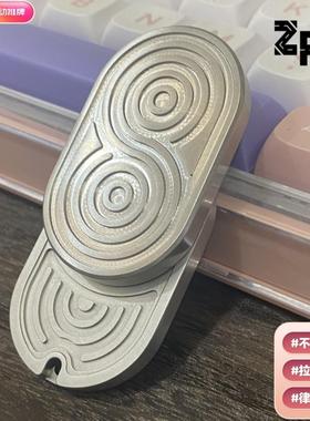 律动机械推牌edc玩具不锈钢叮叮推牌直推旋转解压神器mot指尖陀螺