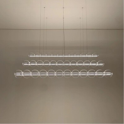 意大利Luce Sferica餐厅吧台玻璃吊灯设计师桌岛台长条灯2025新款