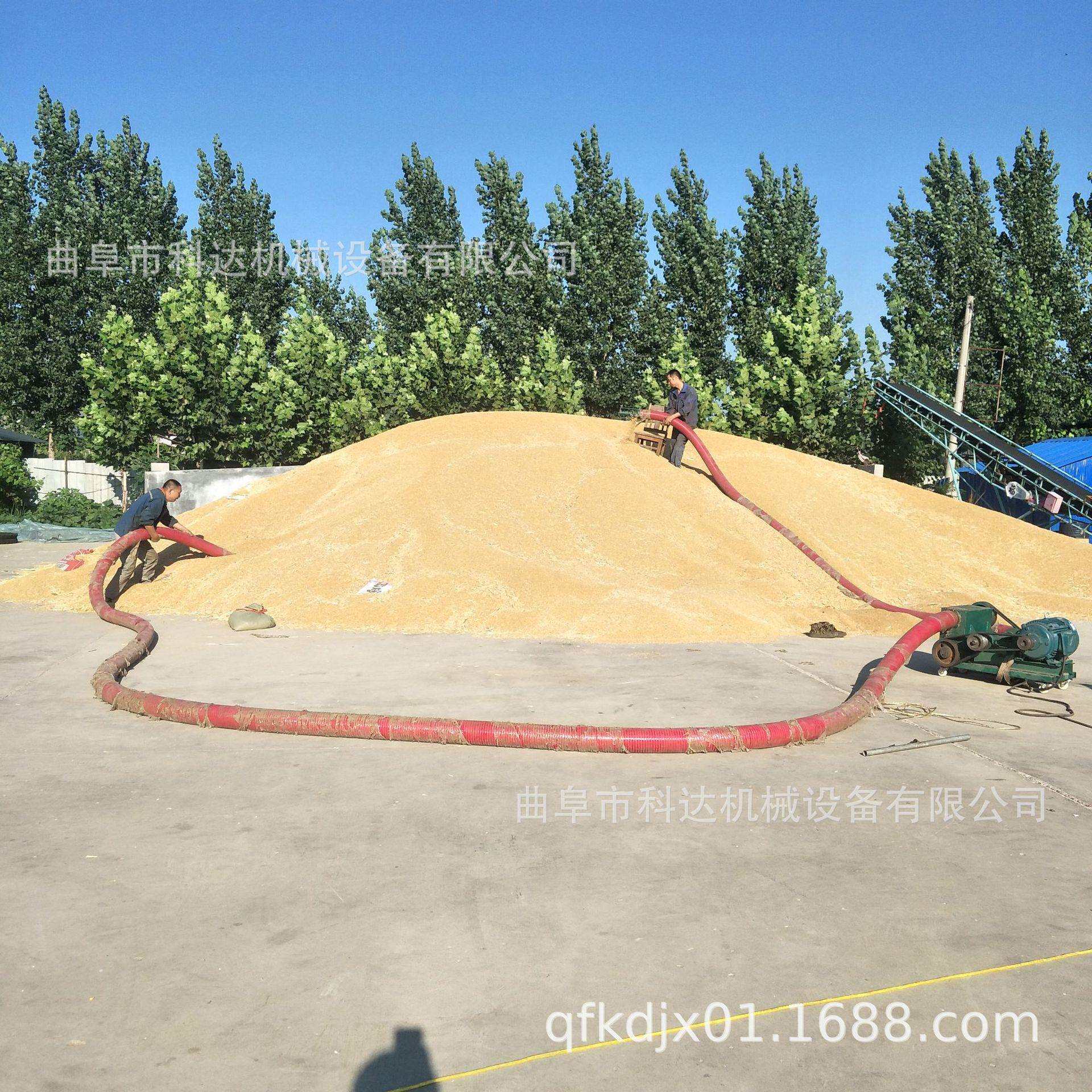 小型软管式双输出堆取粮食无轴弹簧吸粮机kdhx车载式粮食吸粮机
