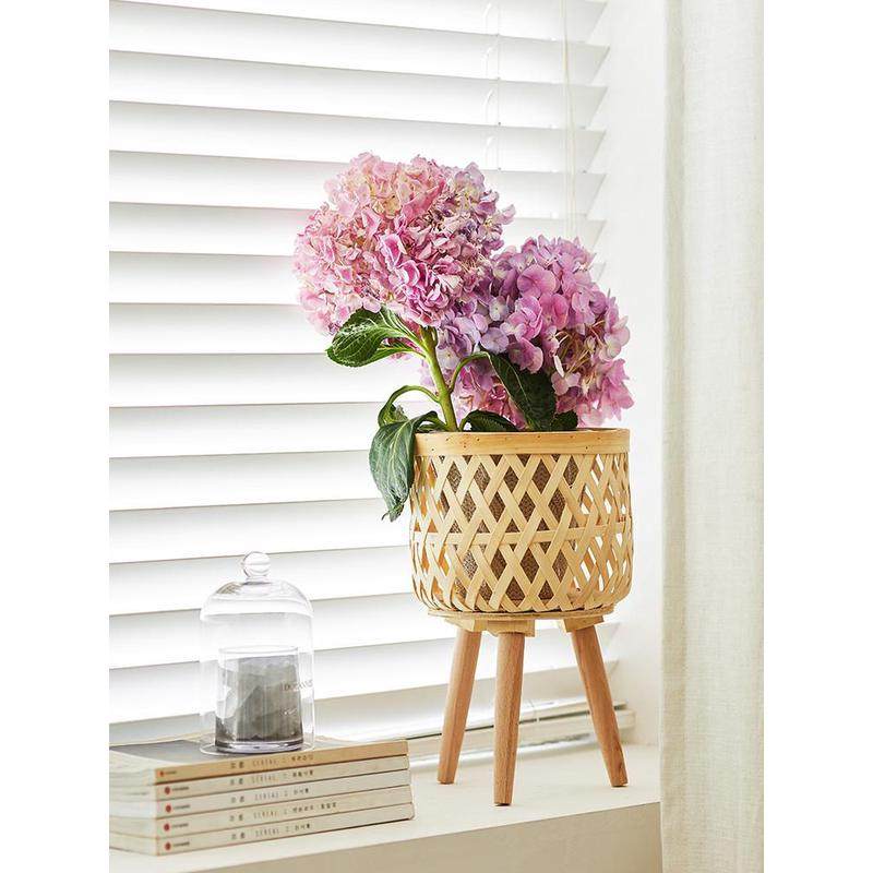 北欧实木藤编花架客厅沙发边几落地式竹编置物架墙角阳台花盆架子,鲜花速递/花卉仿真/绿植园艺,花盆,淘宝优惠券,粉丝福利购,淘宝优惠卷