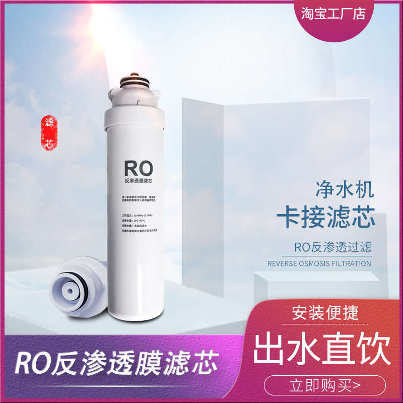 净水器卡接滤芯家用净饮一体机通用 滤芯 PAC复合RO反渗透过滤芯