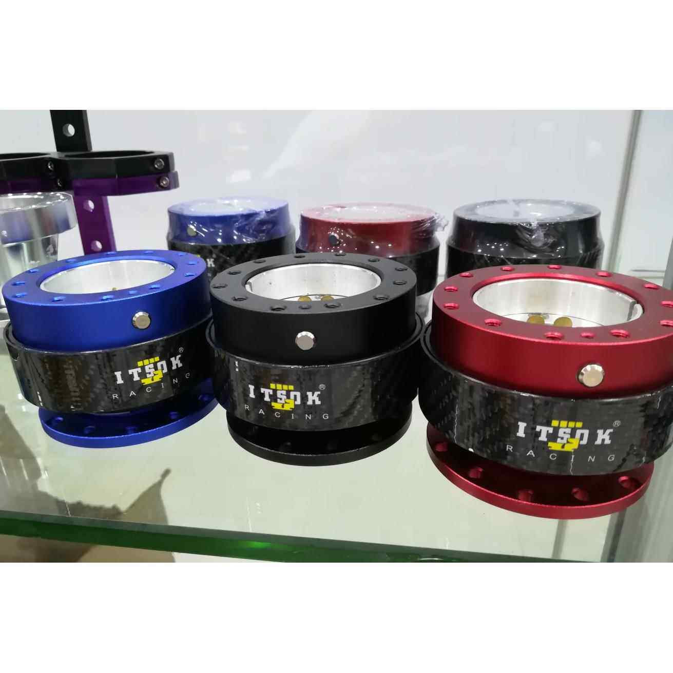 通用改装方向盘快拆器带安全锁垫高小按钮解锁碳纤1t器坚固赛车