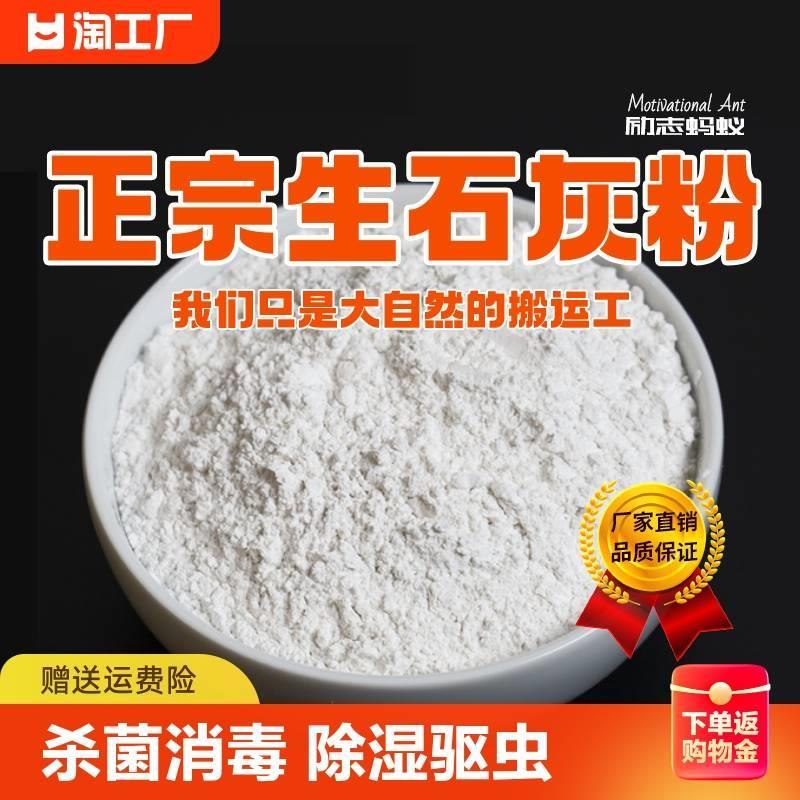 生石灰粉10斤干燥杀菌消毒除湿防潮防霉吸水驱虫刷树地下房间鱼塘