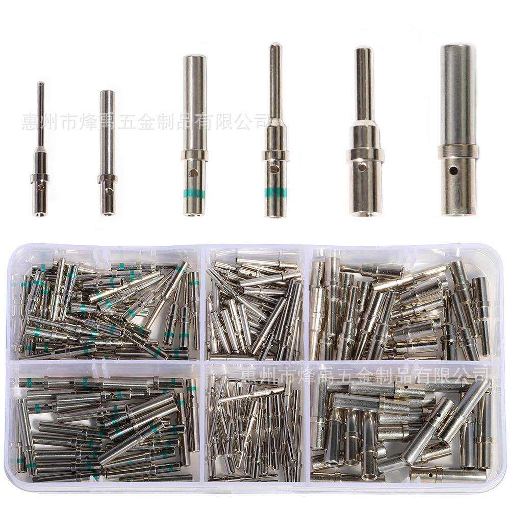 跨境180PCS 盒装 DT德驰型汽车连接器端子插针公母接插件套