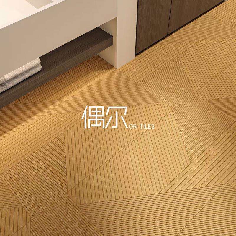 法式凡尔赛格栅木纹砖客餐厅厨房卧室地板砖室内防滑地砖600x1200