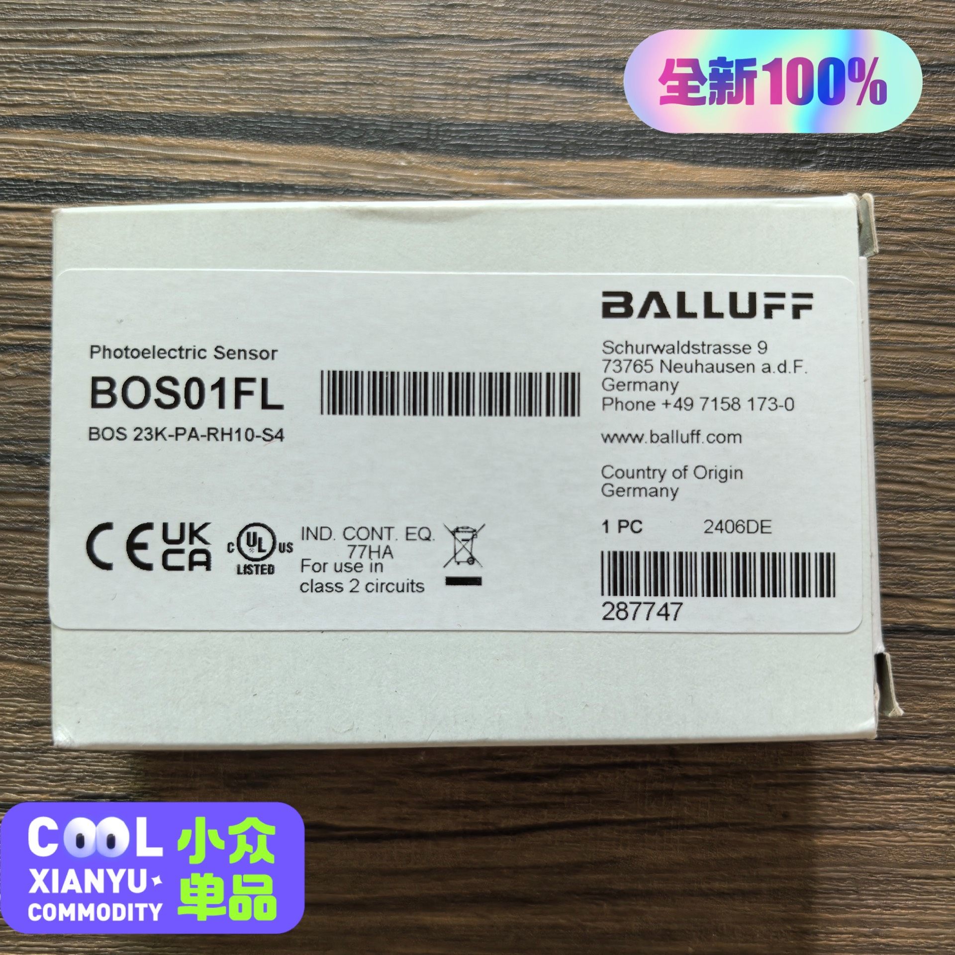 全新原装正品 巴鲁夫 BOS01FL 光电传感器 BOS 2