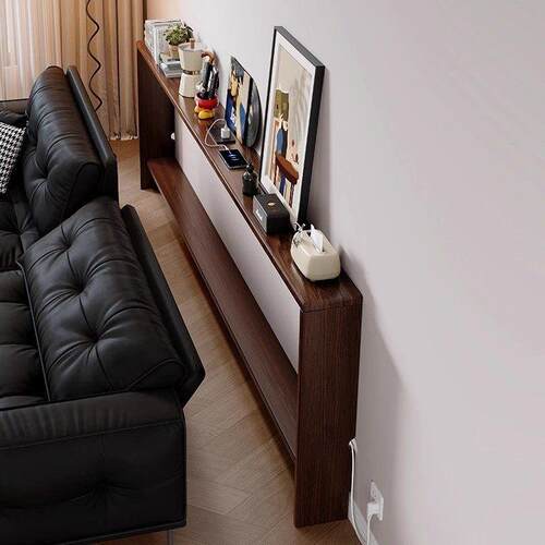 沙发后置物架靠背柜实木床尾长条收纳柜夹缝收纳床边极窄缝隙桌子