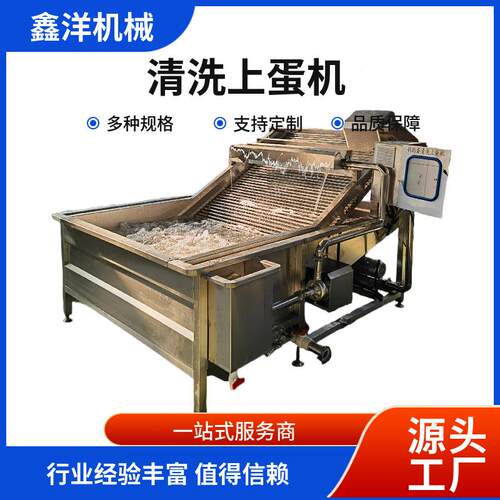 全自动鹌鹑蛋洗蛋机不锈钢水槽上蛋机商用鹌鹑蛋清洗机
