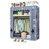 衣柜折叠布衣柜家用卧室免安装 挂衣柜出租房用简易收纳结实瑞之银