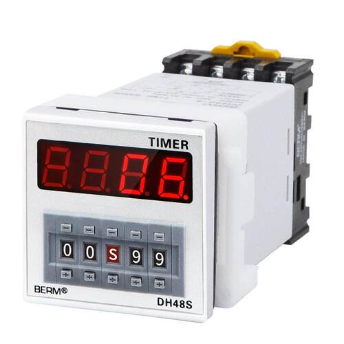 贝尔美DH48S-2Z精度数显时间继电器两组延时220V24V380V