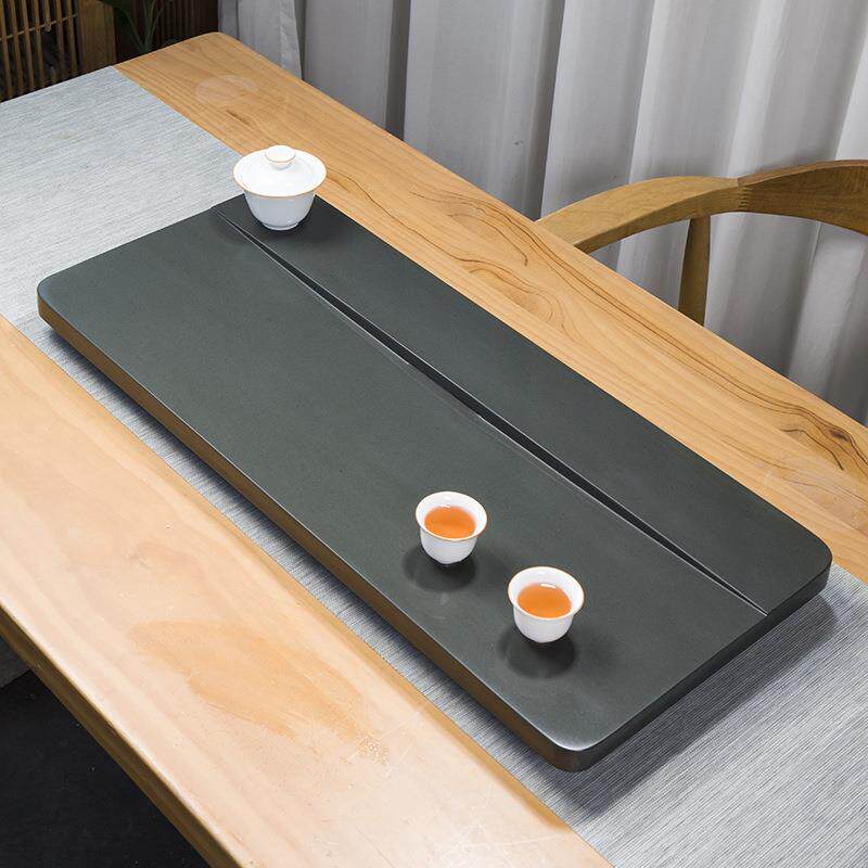 绿松石茶盘天然原石整块天罗绿石头茶台海高端轻奢家用轻奢排水款