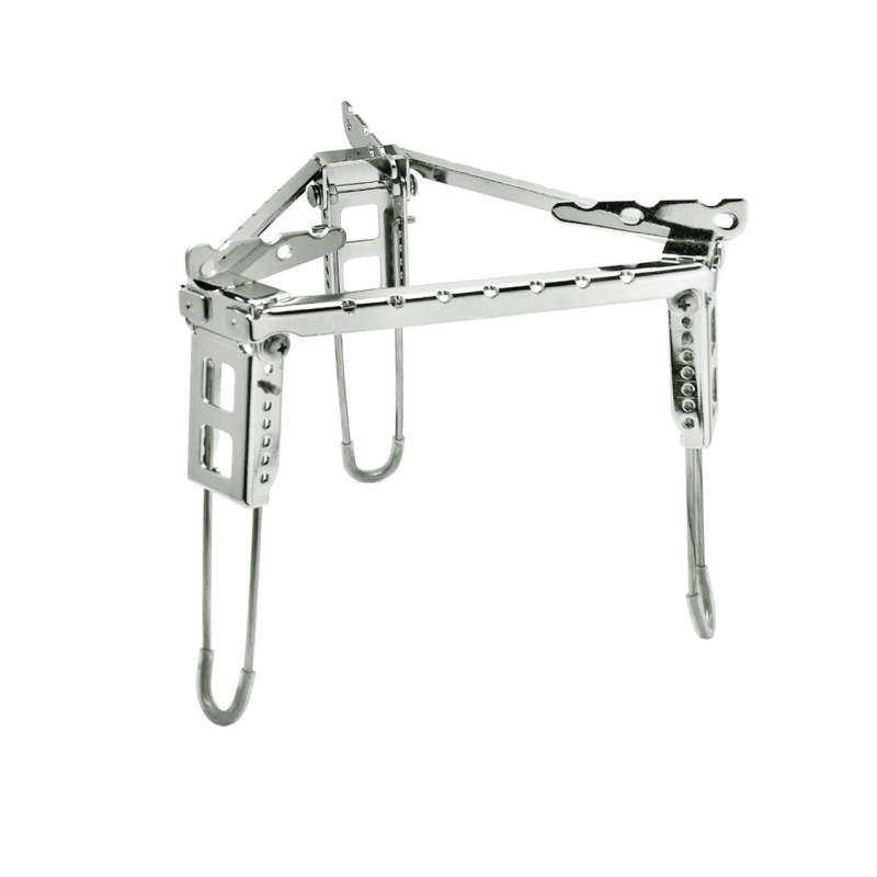 苏米户外登山不锈钢锅架便携式折叠烧烤架野营野炊耐高温三角炉架