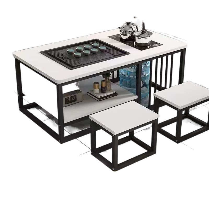 简约功夫茶几办公室中式茶桌小户型茶台客厅家用全自动泡茶一体桌