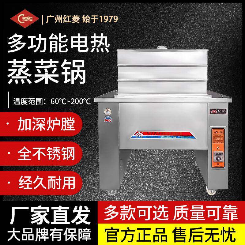 红菱多功能电热锅DN-10B电热蒸锅不锈钢商用电锅DN-13B