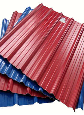 840/900型彩钢瓦 现货Q235彩钢瓦楞板屋顶单层铁皮瓦 压型彩钢板