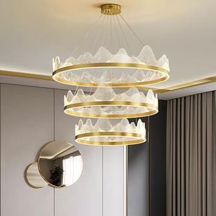 现代简约轻奢客厅吊灯大气2026创意新款 餐厅中国风饭厅餐馆包厢灯