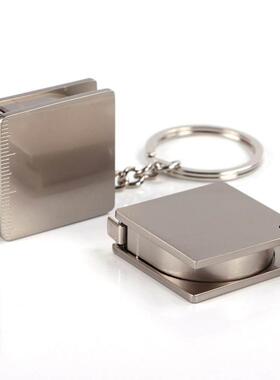 Steel Tape Measure Keychain1.2米金属卷尺钥匙扣便携