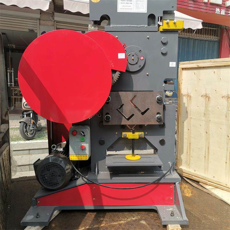 车间料钢3材下机QA2-8B多功能联冲剪机合角钢冲453孔切断机