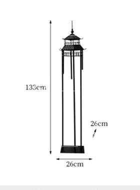 新中式铁艺凉亭抽象建筑装饰摆件售楼处酒店会所造景招财落地雕塑
