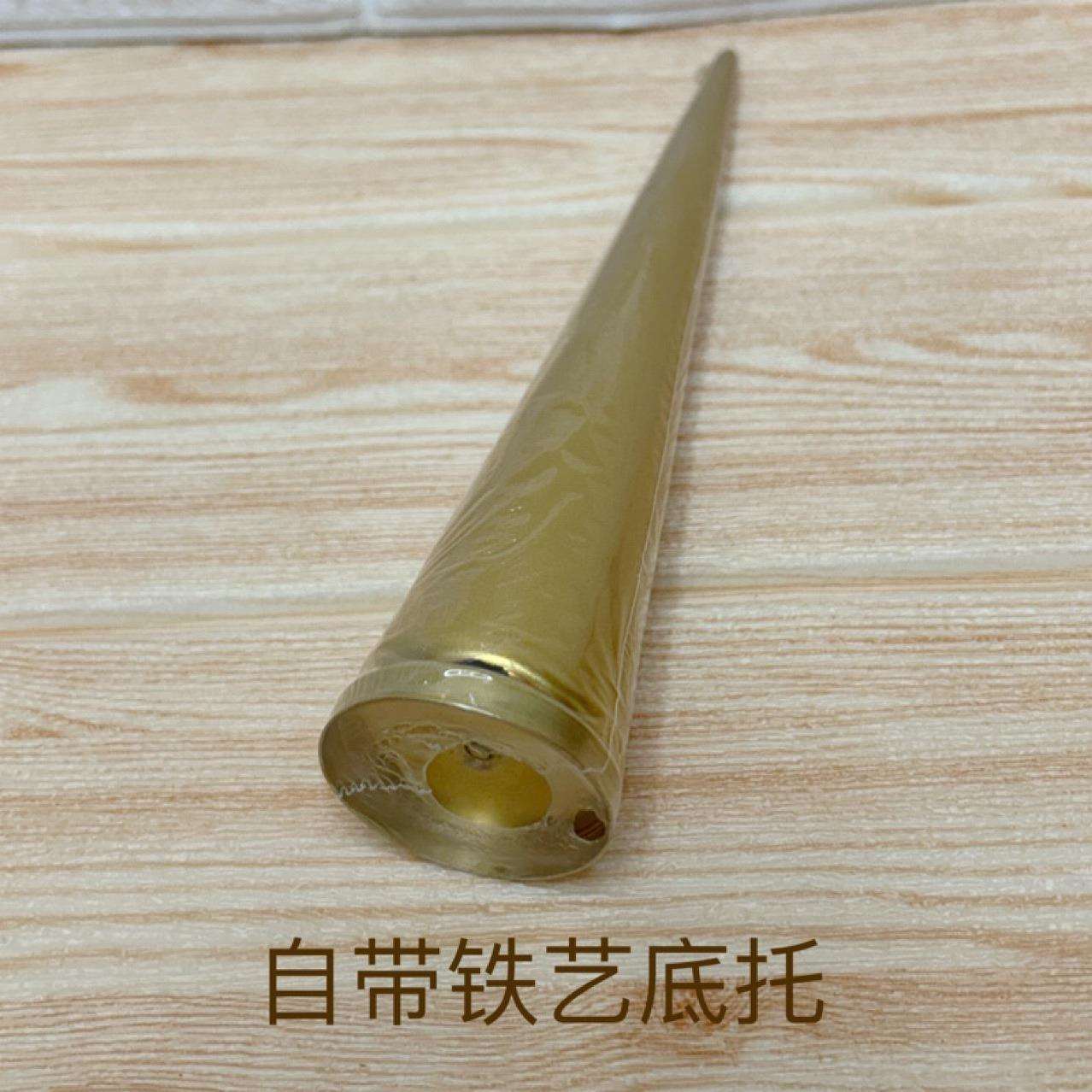 电镀金银红三色锥形长蜡烛带底托婚礼宴会蜡烛节日婚庆红色发光