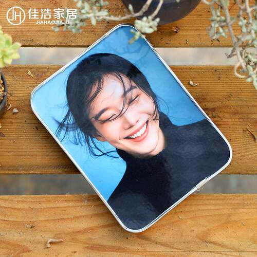 9拉米娜水晶摆台洗照片冲印加相框7寸宝宝婚纱照制作放大挂墙