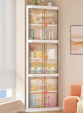 新款卧角室柜柜das67362墙角柜三角形置物客厅斜角柜收边纳架箱卫