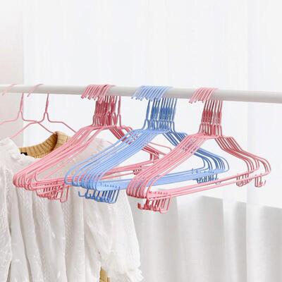 Plastic-coated hangers, no-mark hangers, adult clothing hang