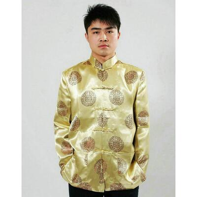 高档男女情侣单衣富贵男士唐装装长袖外套上衣婚工宴唐装台表舞演