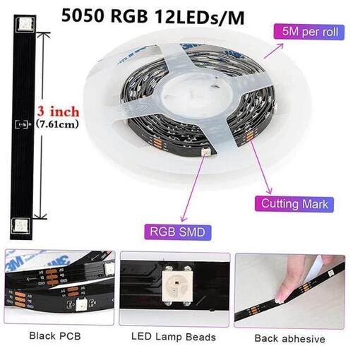 10M 5M Led Strip Light RGB Infrared Bluetooth ontroller luce
