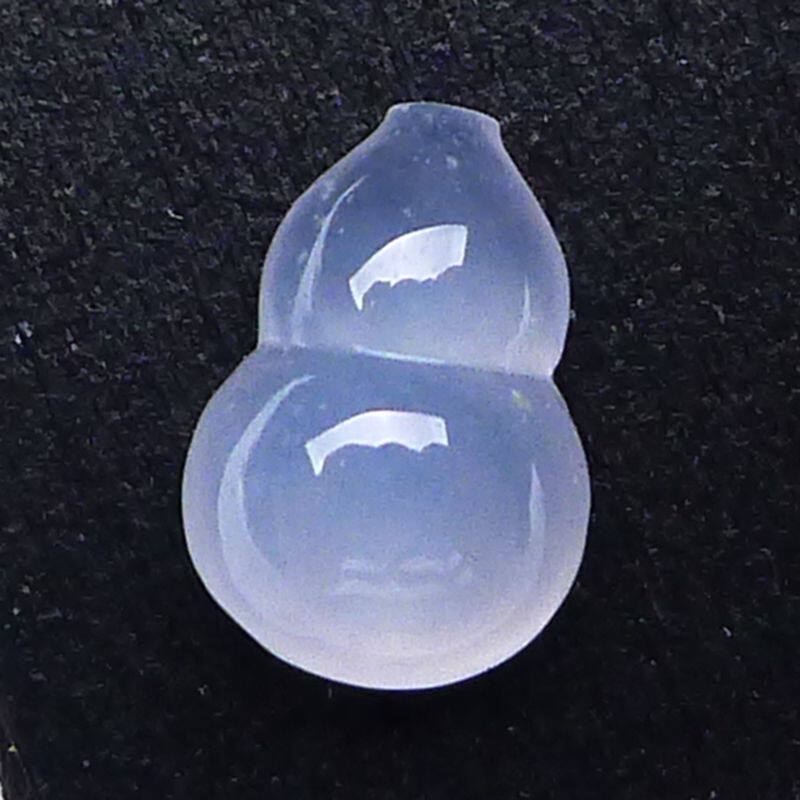 葫芦戒面翡翠蛋面缅甸正品天然A货老坑透葫芦戒面可镶嵌件0.23g