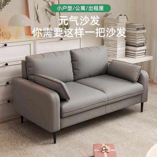 小沙发客厅小户型休息区接待出租房公寓卧室服装店懒人双人三人坐