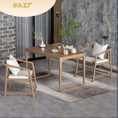 阳台茶桌椅组合小户型茶台家用茶台实木简易小茶桌极简泡茶桌2025