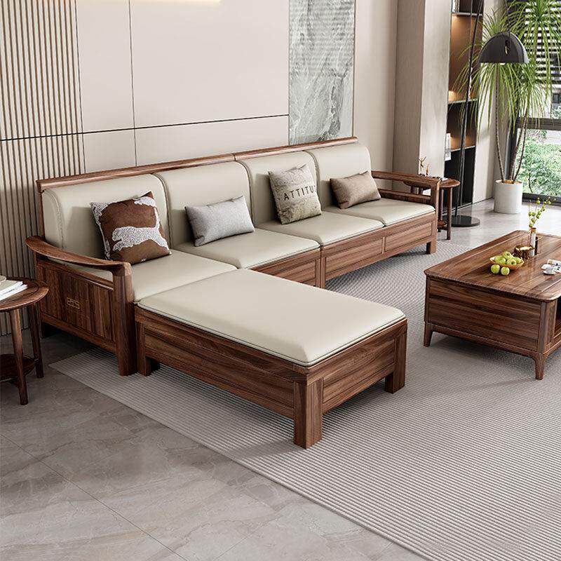 新中式全实木沙发乌金木现代简约家用别墅客厅2025新款极简大坪数