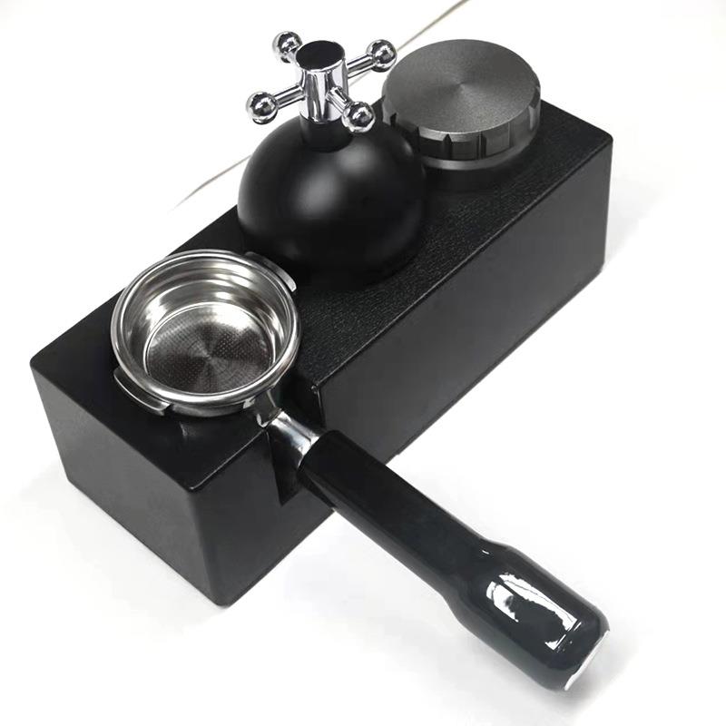 咖啡压粉座压粉器布粉器收纳底座ABS黑/白色51/58咖啡手柄支架