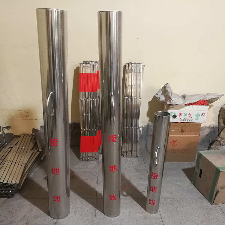 接地线工具绕线不锈钢架桶电力柜绕线便携式电力接地线桶高压安