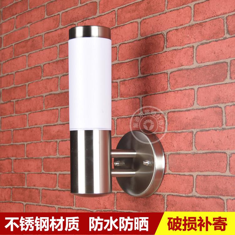 简约不锈钢壁灯 防水防锈户外LED壁灯 花园阳台过道壁灯床头壁灯