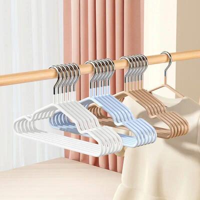 10pcs Kids Clothes Hanger Racks Closet Storage Hanger Non-sl