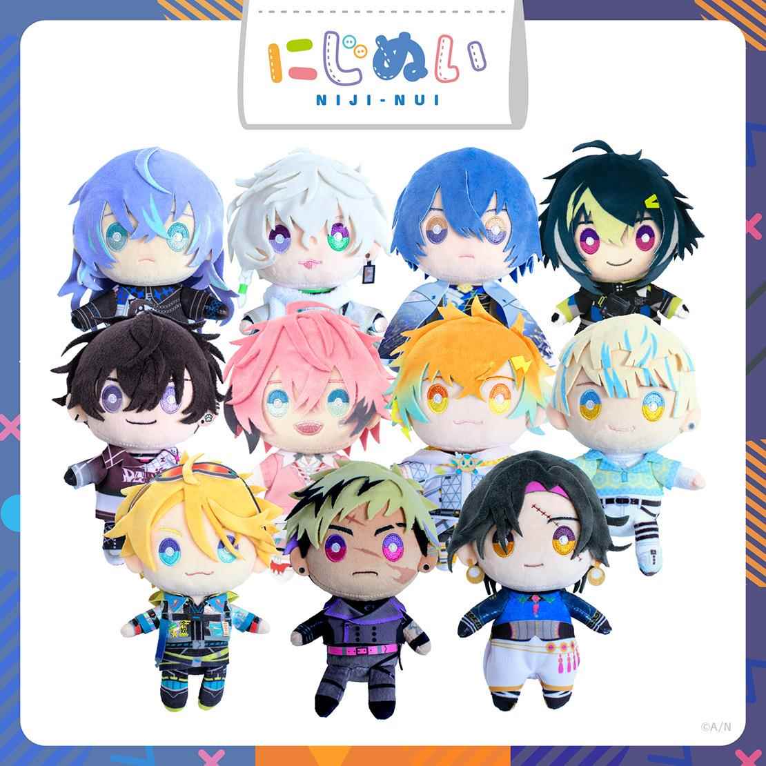 日本彩虹社NIJISANJI EN Heroes 1周年偶像养成毛绒玩偶全款包邮