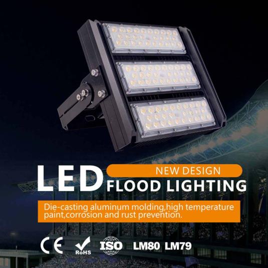 led隧道灯泛光投光灯户外防水投光灯广场球场体育照明灯