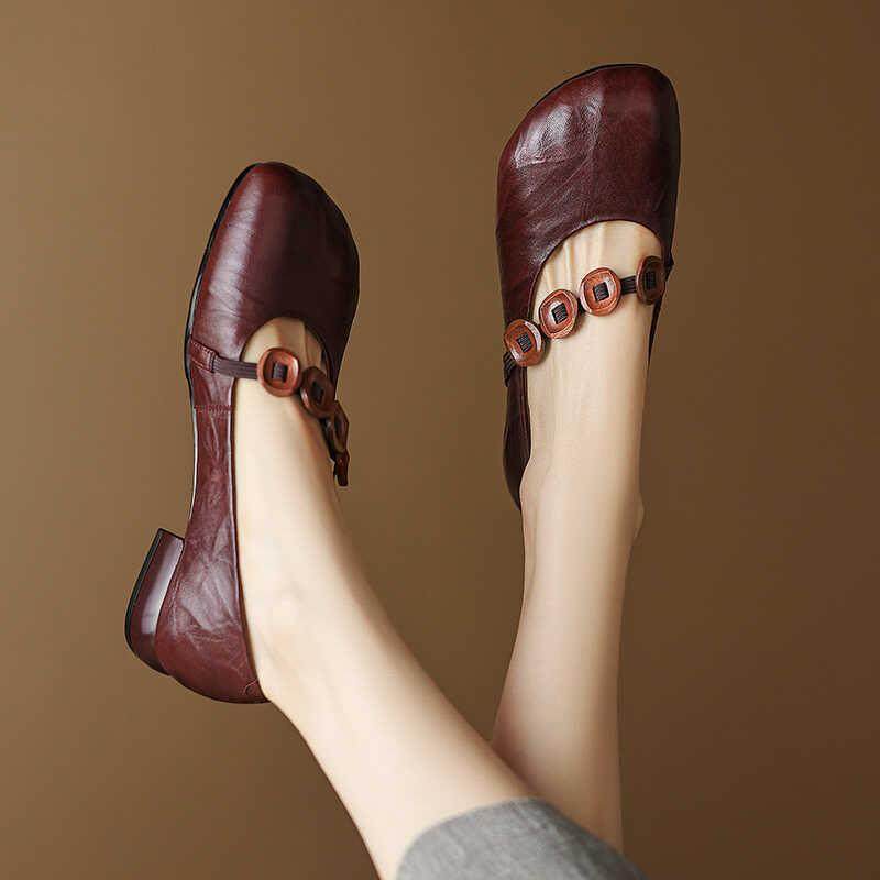 法式复古一字带浅口玛丽珍鞋女复古配裙子单鞋软底豆豆鞋定制,女鞋,浅口单鞋,淘宝优惠券,粉丝福利购,淘宝优惠卷