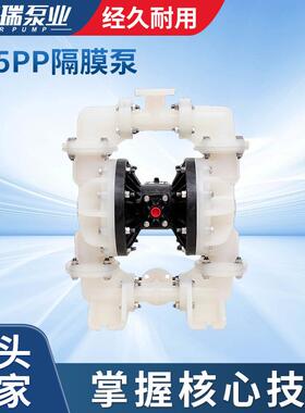 S15PP塑料隔膜泵源头厂家供应S15B3P2PPS100隔膜泵白色气动隔膜泵