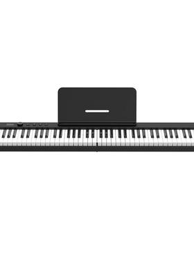 跨境8键便携式8智能折电子琴PJ88PJ88CDCD带灯专业成人电子钢叠琴