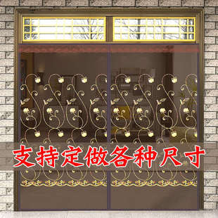 家用防蝇帘纱窗网 魔术贴防蚊门帘定制高档磁性大门静音纱门帘夏季