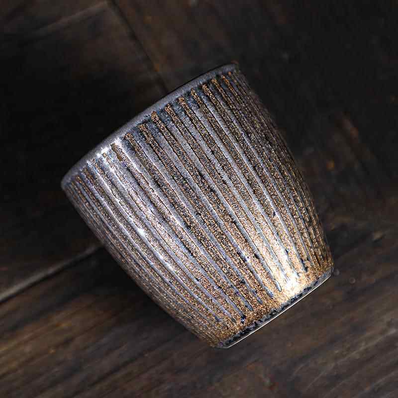 陶瓷大号主人杯单杯铁锈釉功夫茶具茶杯日式复古粗陶咖啡杯子水杯