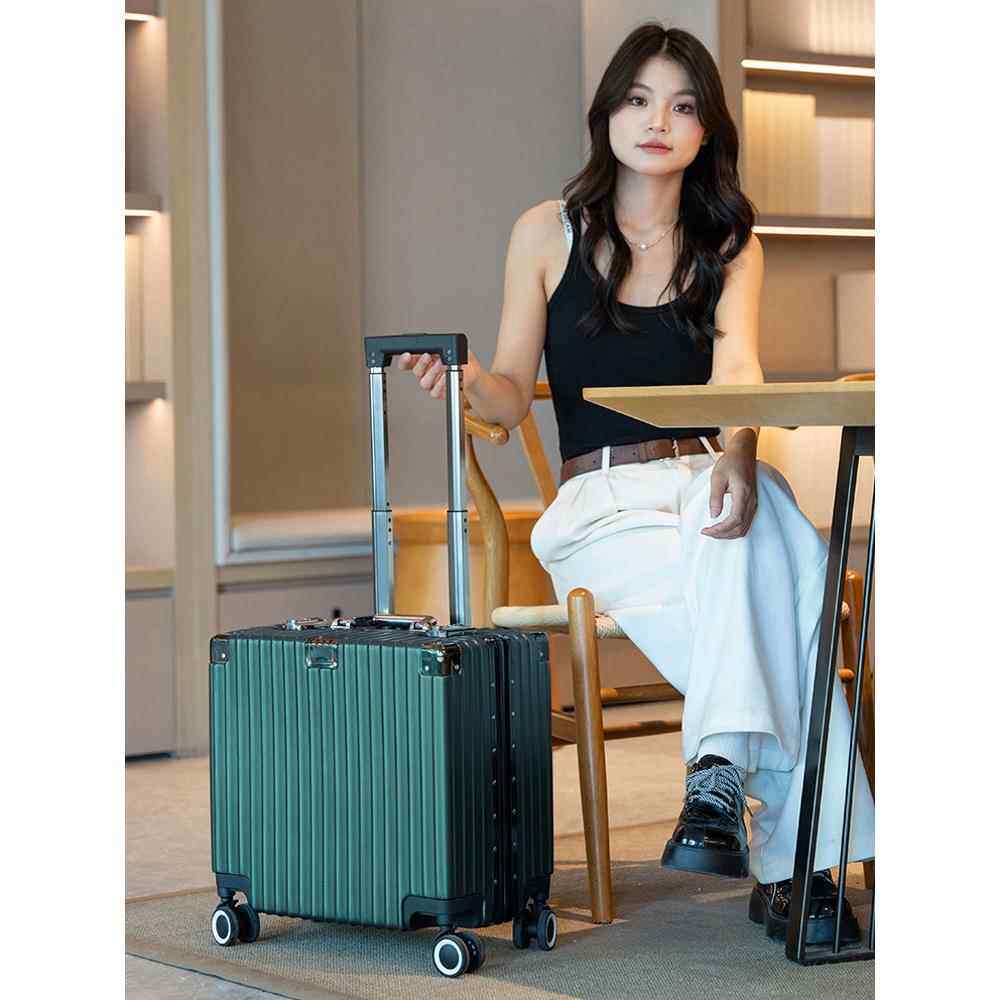 正品定制LOGO18寸登机轻便拉杆箱20提寸箱铝免托运手箱航空框小行