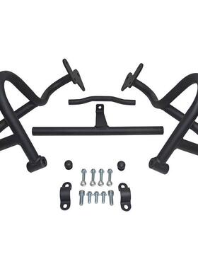 适用钱江QJ闪150靠背边包护杠改装保险杠折叠靠背后尾架货架配件