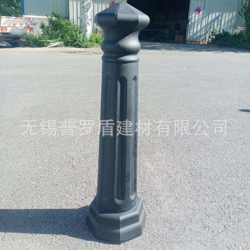 铸铁八角立柱 河道铁艺链条止车挡 现货 人行道路防护栏杆 罗马柱