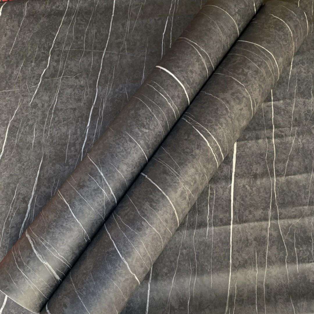 加厚灰色大理石纹展柜装饰贴膜哑光翻新贴纸PVC自粘墙纸波音软片